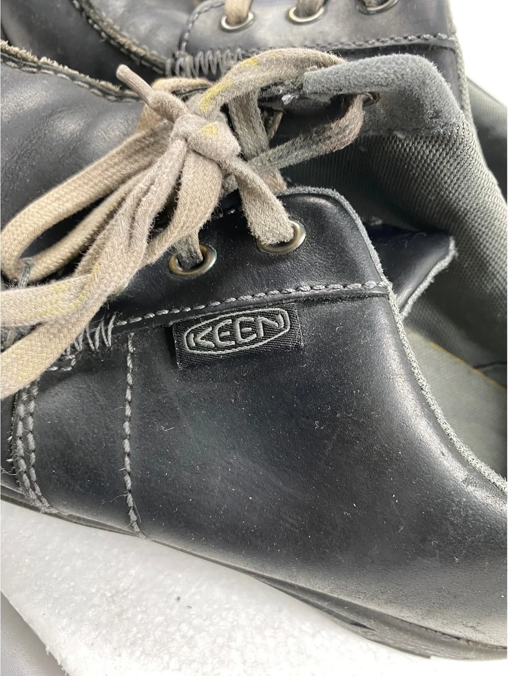 KEEN black leather casual oxford shoes size 7.5